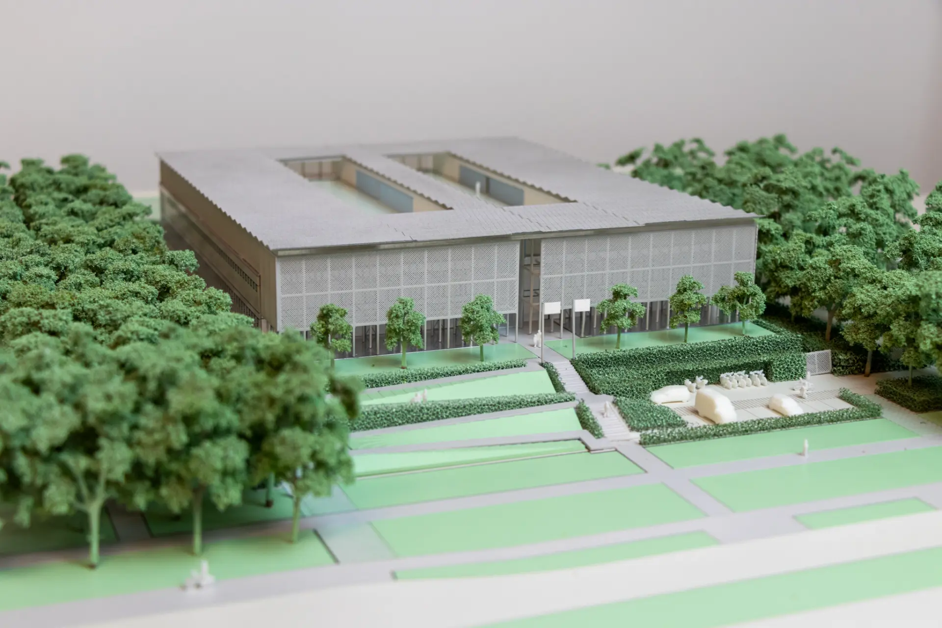 Samyn & partners Maquette schaal 1:250