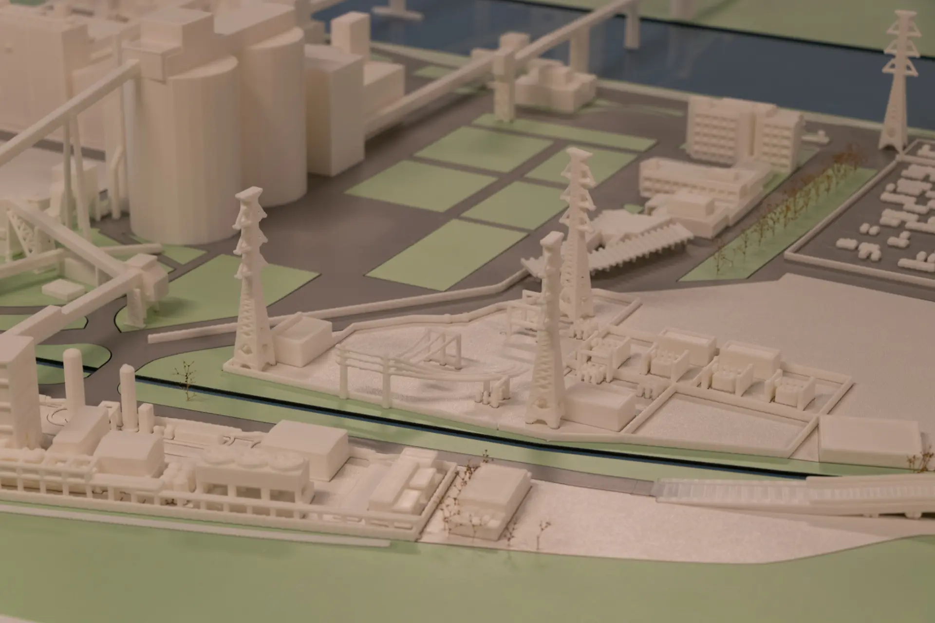 Holcim omgevingsmaquette fabriek schaal 1:500